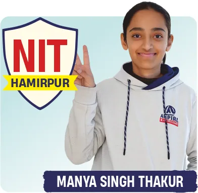 Manya Singh Thakur — NIT Hamirpur, JEE 2026 — सत्यापित रिज़ल्ट कार्ड