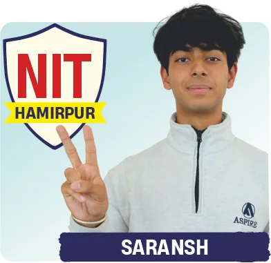 Saransh — NIT Hamirpur, JEE 2026 — सत्यापित रिज़ल्ट कार्ड
